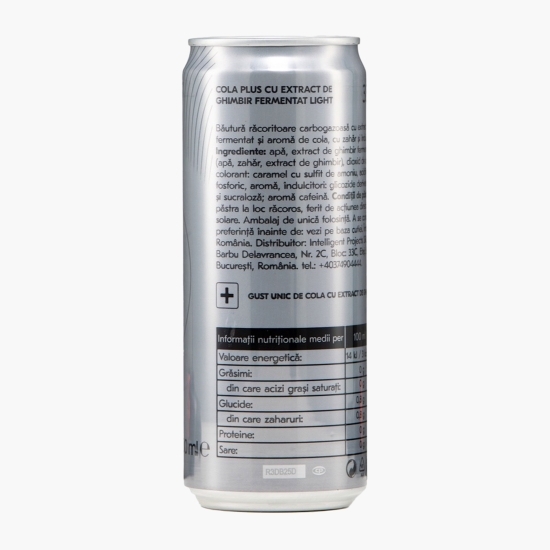 Băutură carbogazoasă cu extract de ghimbir doză 0.33l