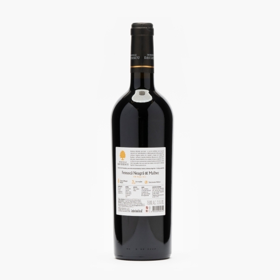 Vin roșu sec Fetească Neagră & Malbec, 13.5%, 0.75l