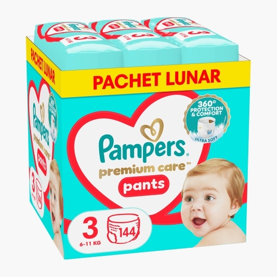 Scutece-chiloțel Premium Care Pants XXL, mărimea 3, 6-11kg, 144 buc