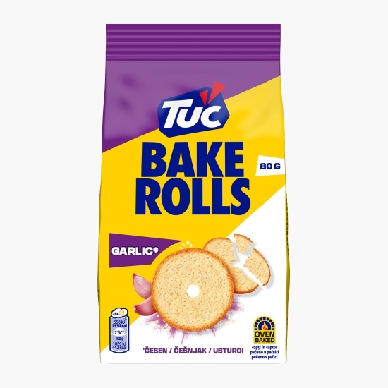 Rondele Bake Rolls cu usturoi 80g