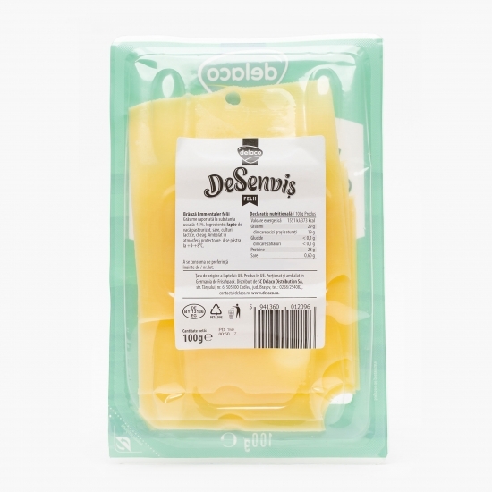 Brânză Emmentaler felii 100g