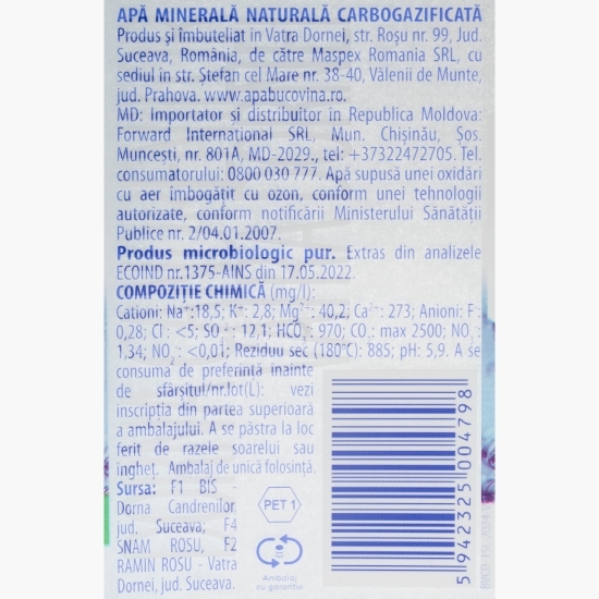 Apă minerală carbogazoasă Domoală 1.5l