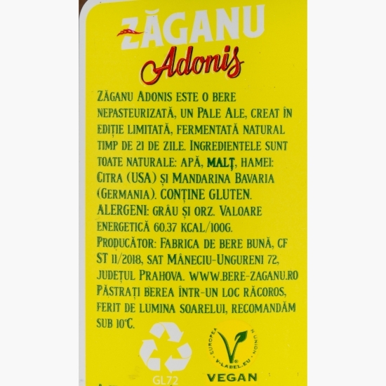 Bere artizanală Adonis Pale Ale 0.33l