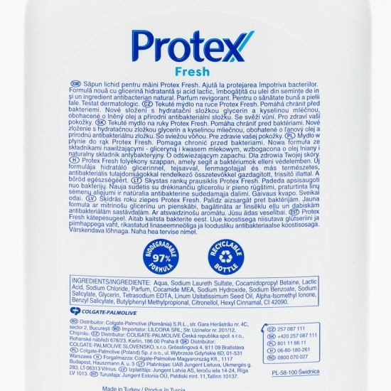 Rezervă săpun lichid antibacterian Fresh 700ml