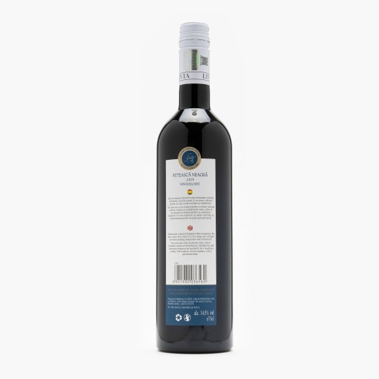 Vin roșu sec Fetească Neagră, D.O.C, 14.5%, 0.75l