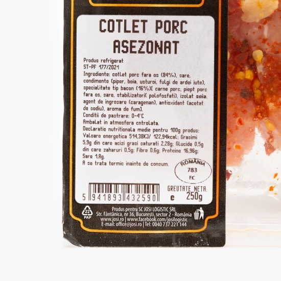 Cotlet porc asezonat 250g