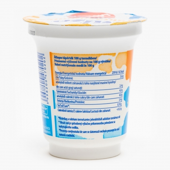 Iaurt natur fără lactoză, 3.6% grăsime 150g