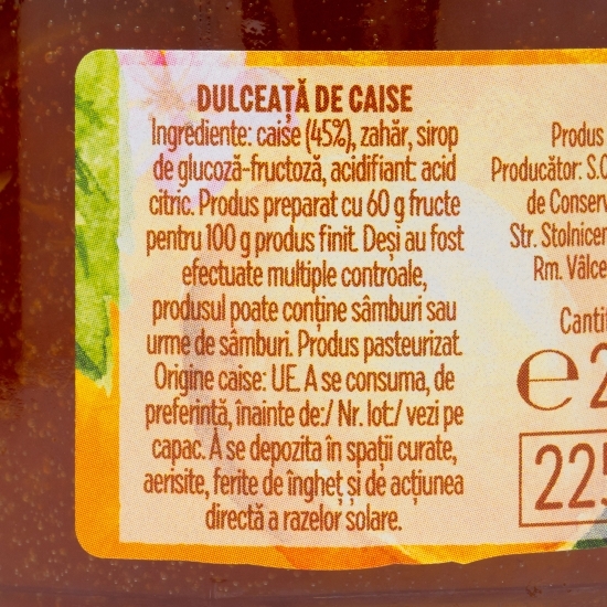 Dulceață de caise 270g