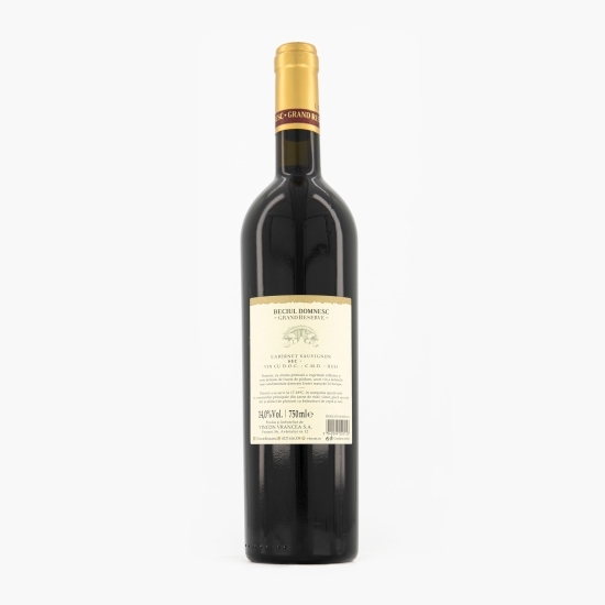 Vin roșu sec Cabernet Sauvignon, 14%, 750ml