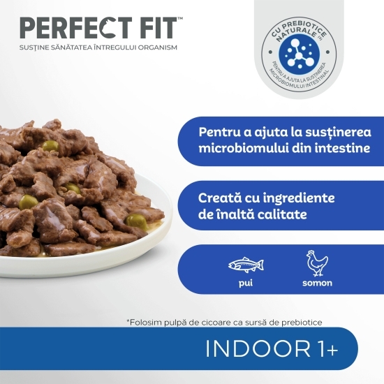 Hrană umedă pentru pisici de interior adulte 4 x 85g, selecții de carne în sos 