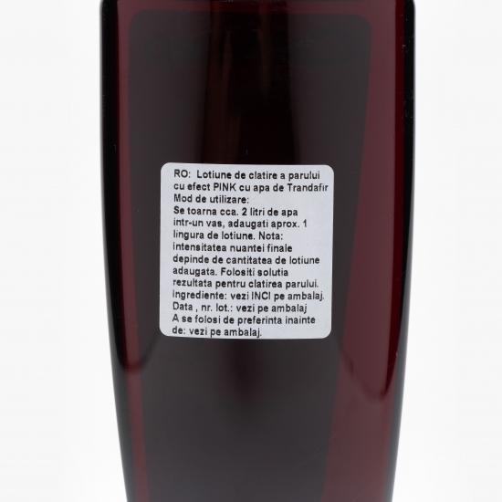 Loțiune de clătire a părului cu efect roz 200ml