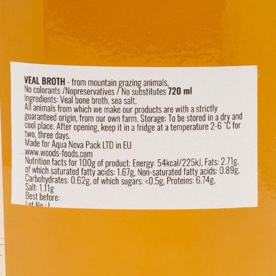 Bulion de oase de vițel 720ml
