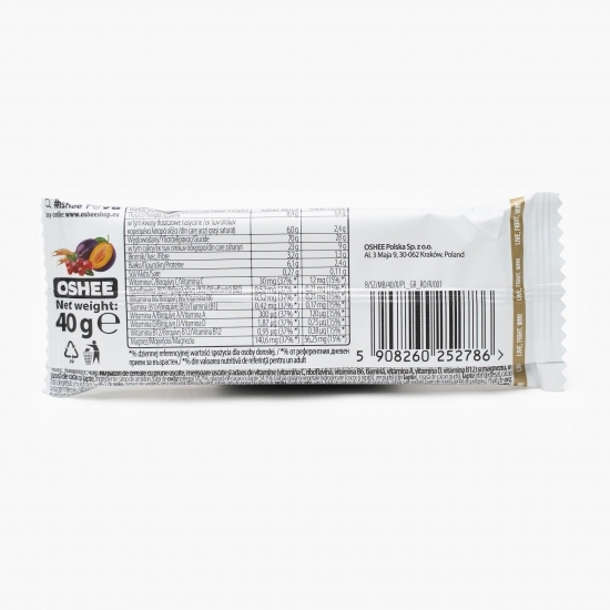 Baton musli cu prune și merișor 40g