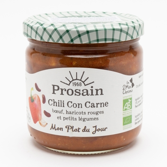 Chili con carne eco cu fasole și carne de vită 360g