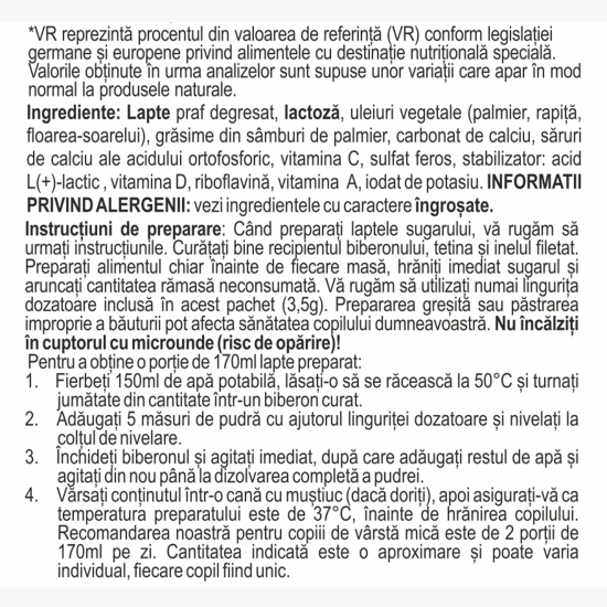 Lapte praf pentru copii de vârstă mică 3 Junior Probalance, 12+ luni, 650g