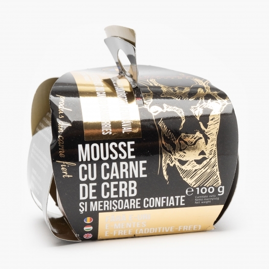 Mousse cu carne de cerb și merișoare 100g