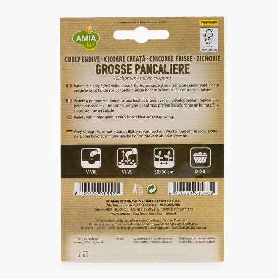 Semințe de cicoare creață 1g