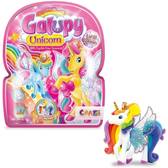 Figurină unicorn Galupy, diverse modele, 3+ ani