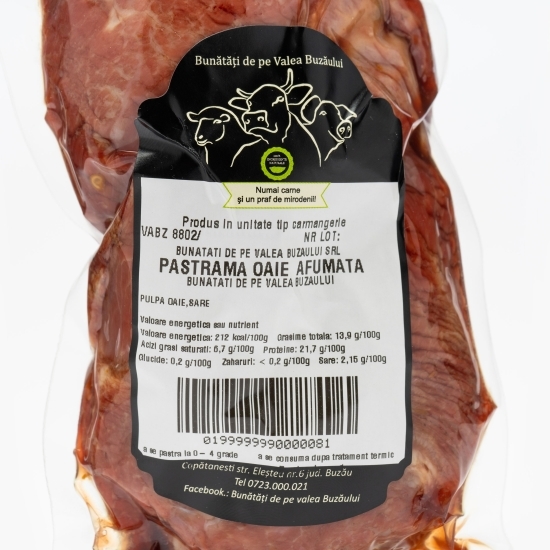 Pastramă de oaie, afumată 300g