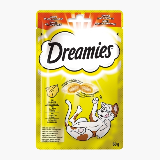 Recompense pentru pisici, 60g, cu brânză delicioasă