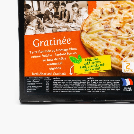 Tartă alsaciană gratinată 560g, 2 buc