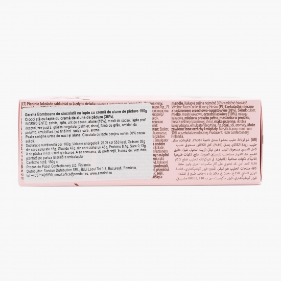 Praline de ciocolată cu lapte și cremă de alune 150g