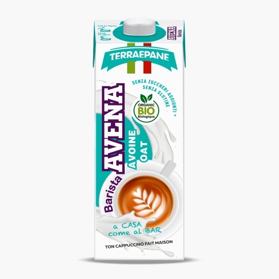 Băutură vegetală eco din ovăz fără gluten Barista, 1l