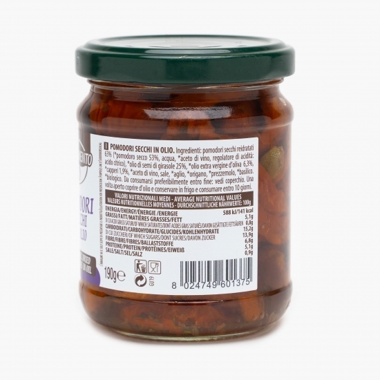 Roșii uscate eco în infuzie de ulei 190g