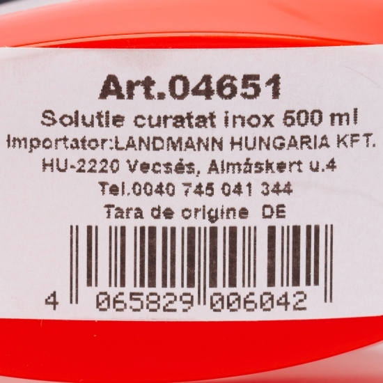 Soluție pentru curățat grătar inox 0.5l