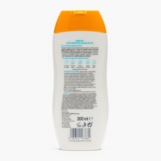 Loțiune protecție solară Sun Sensitive, SPF 50, 200ml