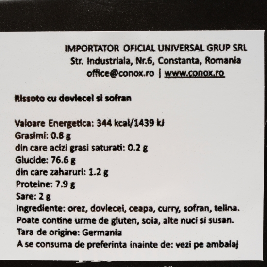 Risotto cu dovlecei și șofran 170g