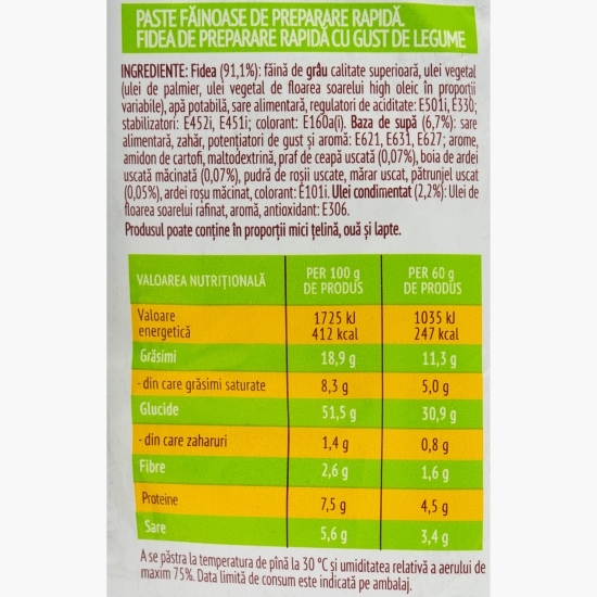 Supă instant cu gust de legume, 60g