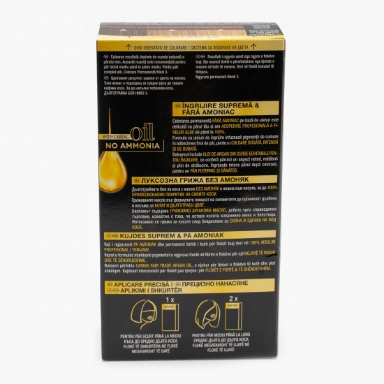 Vopsea de păr permanentă fără amoniac Oleo Intense, 3-82 mahon delicat, 115ml