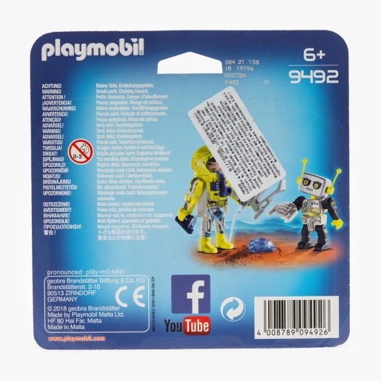 Set 2 figurine-Astronaut și robot 6+ ani