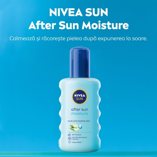 Spray hidratant răcoritor după plajă cu aloe vera 200ml