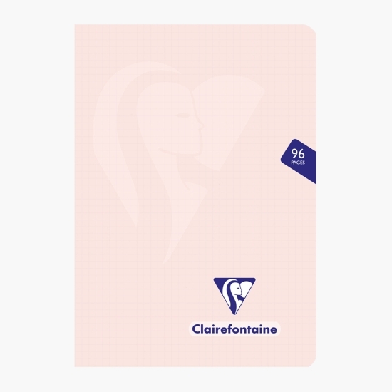 Caiet capsat de matematică A5, 48 file, peach pastel, Clairefontaine Mymesys
