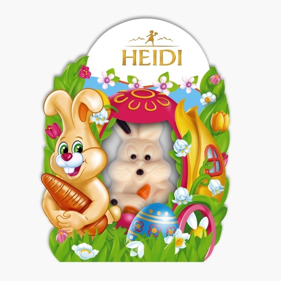 Iepure ciocolată albă cu cremă praline 20g