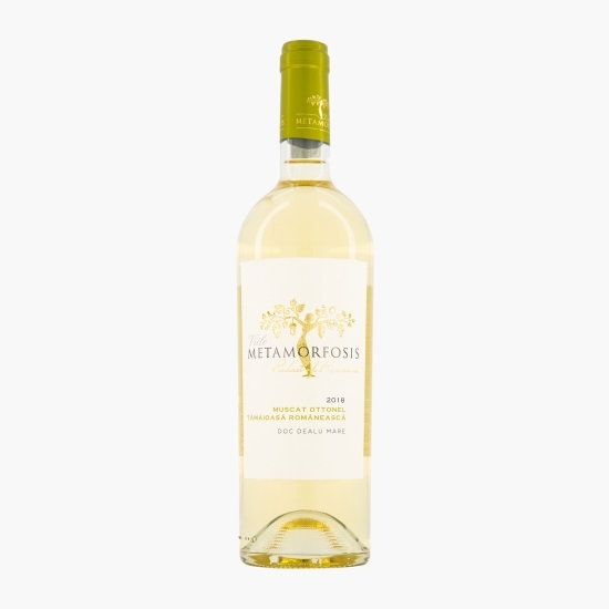 Vin alb sec eco Muscat Ottonel & Tămâioasă Românească, 13%, 0.75l