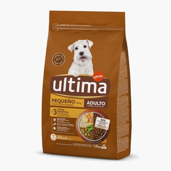 Hrană uscată pentru câini mini adult, cu pui, 1.5kg