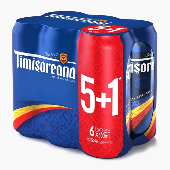 Bere blondă doză 6x0.5l (5+1)