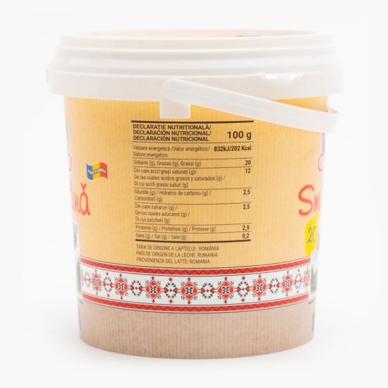 Smântână 20% grăsime 900g