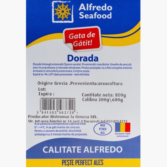 Dorada întreagă eviscerată 800g
