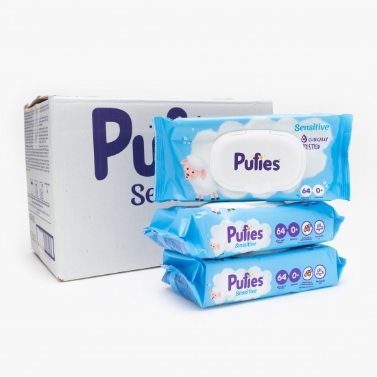 Șervețele umede pentru bebeluși Sensitive 12x64 buc