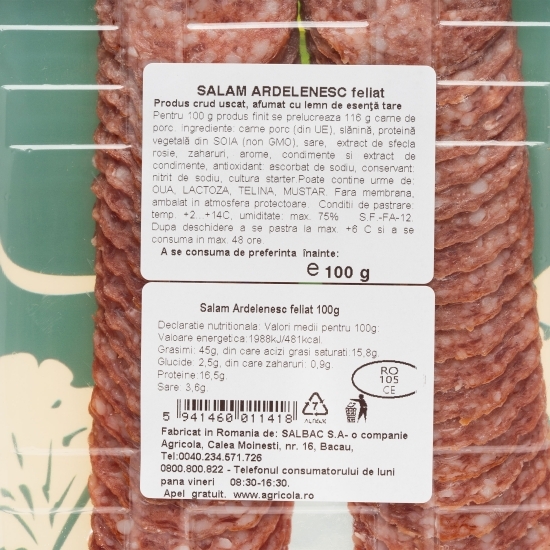 Salam Ardelenesc feliat 100g