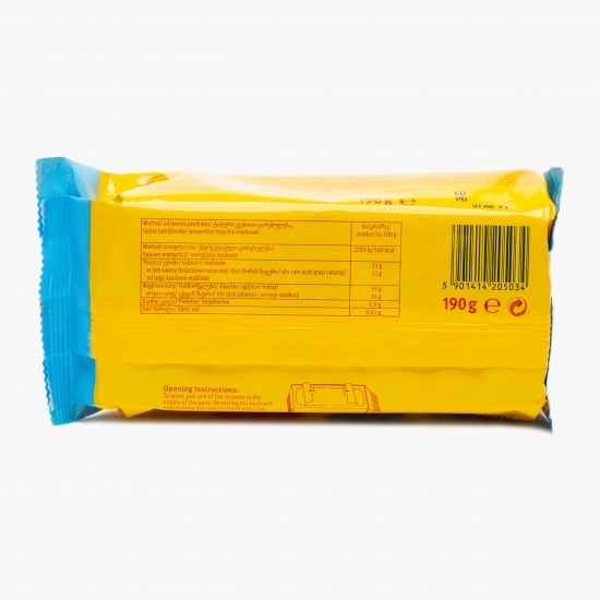 Biscuiți de cacao cu cremă de lapte Keks'n Cream 190g