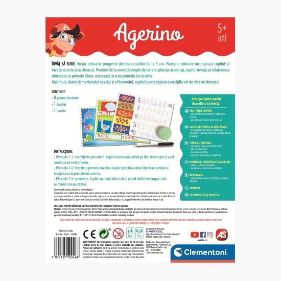 Agerino-Învăț să scriu Joc educativ  5+ ani