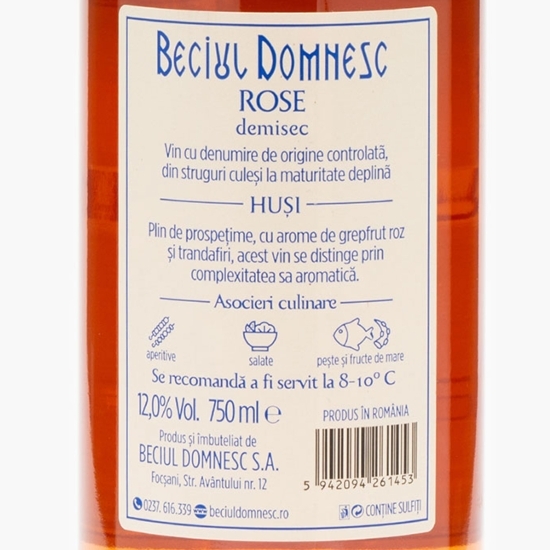 Vin rose demisec, 12%, 0.75l