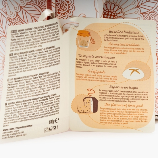 Cozonac ecologic Pandoro de Crăciun 600g