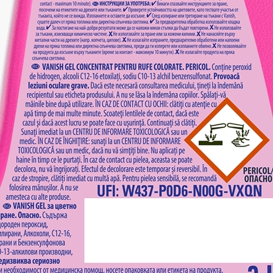 Soluție gel concentrat pentru rufe colorate Oxi Action, 3l