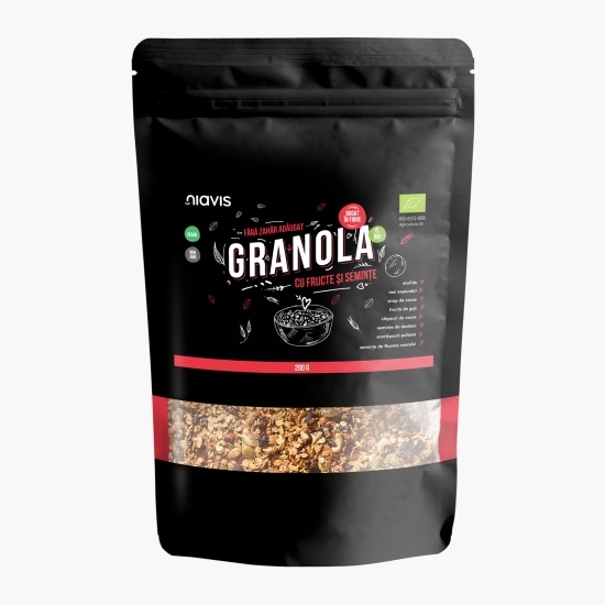 Granola cu fructe și semințe ecologică 200g